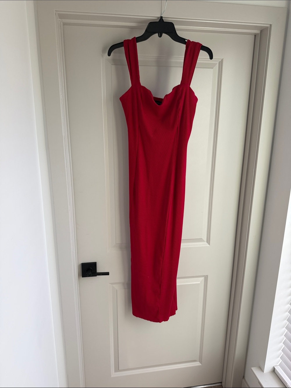 Justify Red Cowl Neck Midi Dress